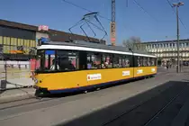 GT4 Wagen 10 am 21.04.18 am Ulmer Hauptbahnhof