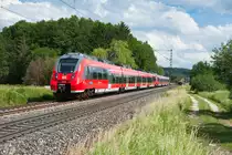442 724 als S3 39352 (Neumarkt (Oberpf) - Nürnberg Hbf) bei Postbauer-Heng, 21.06.2019