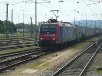 In meinem Urlaub anlässlich des Basel Tattoo 2018 habe ich einen Abstecher zum Basel Bad Bf gemacht, zu sehen ist 482 - 015 - 5  Chemoil / SBB Cargo im Gleisvorfeld Richtung Deutschland. Aufnahme stammt vom 20.07.2018, Basel Bad Bf