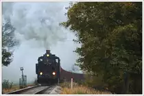 ÖGEG 392.2530 (ex WTK 4) auf der hauseigenen Strecke zwischen Timelkam und Ampflwang am 20.10.2019 bei der Kläranlage Ampflwang aufgenommen.