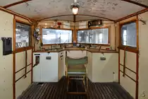 Der Führerstand im Klimaschneepflug 80 81 976 310-9. (Heizhaus Lienz, August 2019)