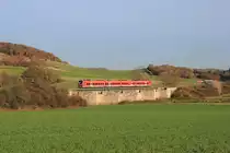 Unbekannter Coradia Continental als RB München-Aalen am 01.11.2018 bei Hoppingen. 