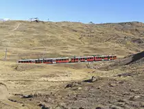 Görnergrat Bahn aufwärts zwischen der Stationen Riffelberg und Riffelalp  am 14. Oktober 2019.