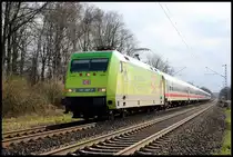 Am 17.04.2006 kam die WM 2006 Werbelok in Form der 101067-7 über die Rollbahn. Um 16.50 Uhr erreichte sie mit dem IC 2016 nach Berlin am Ortsrand von Hasbergen niedersächsischen Boden.