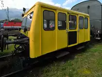 Die Draisine X 626.122 (Bahn-Motorwagen BM 100) war Ende August 2019 im Außenbereich des Heizhauses Lienz zu sehen. 