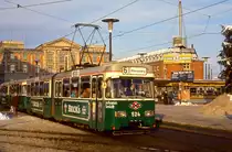 Bremen 524 + 724, Am Hauptbahnhof, 10.01.1987.