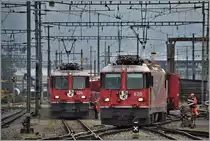 Ge 4/4 II 626  Malans  und Ge 4/4 II 620  Zernez  in Landquart. (12.11.2019)