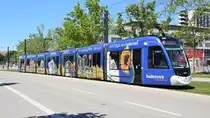 Straßenbahn CAF Urbos Nr. 304 - Aufgenommen am 02.06.2019