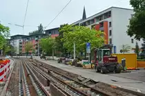 In den Sommerferien fanden auf der Rautenstraße Bauarbeiten statt wodurch das Straßenbahn Netz getrennt war und Inselbetrieb gefahren wurde.

Nordhausen 29.07.2019