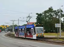 Tw 203 passiert die Arnoldstraße in Richtung Parkallee.

Nordhausen 29.07.2019