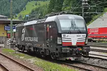 Portrait von MRCE/MIR X4 E-642 (193 642-6)  MERCITALIA RAIL  am Mittag des 05.07.2018, als diese auf einem Abstellgleis im Bahnhof von Brennero abgestellt stand und auf ihren nächsten Einsatz wartete. Zuvor brachte sie mit einem weiteren Vectron einen Containerzug in den Grenzbahnhof zu Österreich.