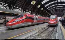 Trenitalia Frecciarossa 1000 ETR 400 047 und ETR 400 030 am 14. November 2019 im Bahnhof Milano Centrale.