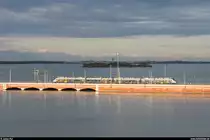Trenitalia Pop ETR 104 am 14. November 2019 auf der Ponte della Libertà in Venedig.