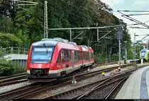 Nachschuss auf 648 350-6 (Alstom Coradia LINT 41) von DB Regio Schleswig-Holstein (DB Regio Nord) mit dem Zugzielanzeiger  Nicht einsteigen , der in Kiel Hbf rangiert.
[6.8.2019 | 13:41 Uhr]