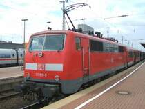 BR 111 159-0 zieht den RB50 gleic wieder nach M�nster,
von Dortmund Hbf.,Gleis 21