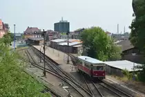 187 013-8 rollt in Nordhausen Nord an den Bahnsteig um gleich als 8914 nach Eisfelder Talmühle aufzubrechen.

Nordhausen 29.07.2019