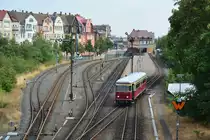 187 013-8 verlässt den Bahnhof Nordhausen Nord als 8914 nach Eisfleder Talmühle.

Nordhausen 29.07.2019