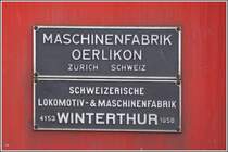 Das Geburtsjahr der Ee 3/3 war 1956 bei SLM Winterthur, einem Namen der so manche Dampfenthusiastenherzen h�her schlagen l�sst. (04.07.2007)