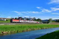 1144 029 mit einem IC am 24.04.2019 bei Wartberg. 