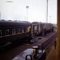 Die Umspuranlage in Brest am 27.02.1980. Hinweis: digitalisiertes Dia