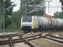 ES 64 F-902 (152 902-3)ist von der ITL angemietet und f�hrt einen Kesselwagenzug Richtung Bad Schandau.07.07.07. 