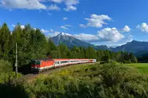 1144 085 mit einem IC am 04.09.2017 bei Windischgarsten.