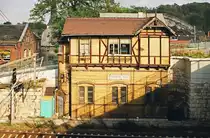 09.Oktober 2004, das Stellwerk in Camburg an der Saalbahn 