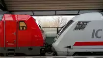 DB 245 027 mit dem IC 2155 von K�ln Hbf nach Gera Hbf, am 01.12.2019 in Erfurt Hbf.
