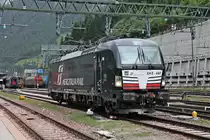 Abfahrt am späten Nachmittag des 05.07.2018 von MRCE/MIR X4 E-642 (193 642-6)  MERCITALIA RAIL  vom Abstellgleis im Bahnhof von Brennero, um einen KLV in Richtung Verona zu übernehmen der zuvor von 1116 275 und 1116 084 gebracht wurde.