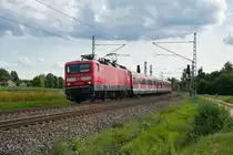 143 914 als S1 39182 (Hersbruck l. Pegnitz - Forchheim) bei Vach, 21.07.2019