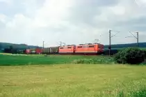 151 043 + 151 070  bei Hünfeld  01.06.05