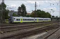 Coradia Continental 1 der Agilis 440 410 erreicht Ulm. Juli 2019.
