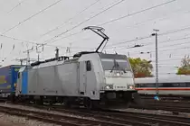 Re 186 289-5 durchfährt den badischen Bahnhof. Die Aufnahme stammt vom 13.11.2019.