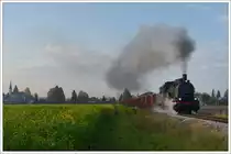 ÖGEG 657.2770 von Braunau nach Munderfing am 19.10.2019 als SLGAG 93882 kurz nach Mattighofen. Im Hintergrund kann man das Einfahrsignal Mattighofen erkennen.