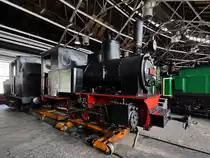 Die Schmalspur-Dampflokomotive 71-012 wurde 1922 bei Orenstein & Koppel gebaut. (Eisenbahnmuseum Ljubljana, August 2019)
