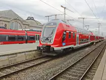 445 098 als RE nach Augsburg in Nürnberg Hbf am 02. Dezember 2019.