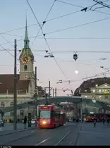 BERNMOBIL Vevey-Tram Be 4/8 739 am 10. Dezember 2019 auf dem Bubenbergplatz.