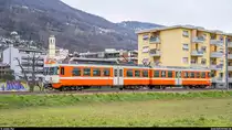 FLP ex FART Mandarinli Be 4/8 42  Tamaro  am 11. Dezember 2019 bei Agno.