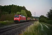 152 085 mit einem gemischten Güterzug bei Postbauer-Heng Richtung Nürnberg, 22.07.2019