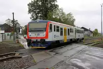 CD 914 041-9 fährt am 05.Oktober 2019 als Os 5354 nach Pradubice hl.n. aus dem Bahnhof Slatinany.