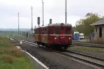 CSD M131.1228 und M131.1133 (CD 801 133) fahren am 05.Oktober 2019 als Os 11818 (Chrast u Chrudimi - Chrudim mesto) in den Bahnhof Slatinany ein.