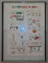 Dieses Schaubild in Form eines Comic-Streifens in der Werkhalle 2 stellt die Geschichte des DB Werk Dessau (DB Fahrzeuginstandhaltung GmbH) seit der Gründung im Jahr 1929 dar.
Aufgenommen während des Tags der offenen Tür anlässlich 90 Jahre Instandhaltung elektrischer Lokomotiven.
[31.8.2019 | 14:03 Uhr]