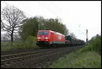 189066 Railion erreicht hier am 17.4.2007 aus Münster kommend um 16.21 Uhr die Landesgrenze zu Niedersachsen. 