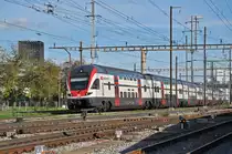 RABe 511 029 durchfährt den Bahnhof Pratteln. Die Aufnahme stammt vom 24.10.2019.