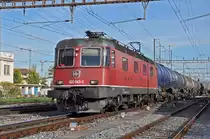 Re 620 043-0 durchfährt den Bahnhof Pratteln. Die Aufnahme stammt vom 24.10.2019.