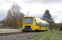 WEG (Strohgäubahn) VT 366 // Haltepunkt Korntal Gymnasium // 18. November 2017