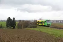 WEG (Strohgäubahn) VT 366 // Aufgenommen zwischen den Stationen Münchingen Rührberg und Korntal Gymnasium // 18. November 2017

