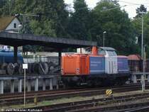 212 297-6 steht am Montag, den 09.07.2007 im Limburger G�terbahnhof und wartet auf neue Aufgaben.