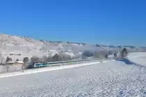 223 071 mit einem ALX am 13.02.2018 bei Ellenberg.