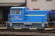 CSD T211.0813, ausgestellt anlässlich der Feierlichkeiten  120 Jahre Chrudimsky Lokalbahn , am verregnetem 05.Oktober 2019 im Bahnhof Chrudim mesto.